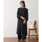 セレモニースーツ セットアップ 「喪服・礼服」洗える防しわレースベスト風デザインワンピース＋ワイドパンツセットアップ 大きいサイズ有 「Neina」