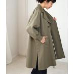 トレンチコート コート ニット切替トレンチコート レディース