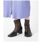 ブーツ スクエアトゥメッシュブー�