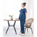 パジャマ ルームウェア 「MOOMIN」 リップルプリント（仲間たち）　パジャマ レディース