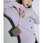 財布 BEAURE ヴュレ カウレザー ハンドストラップ 付き バイカラー ラウンド ミニ ウォレット レディース メンズ