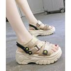 サンダル 厚底スポーツサンダル ベルクロサンダル夏 レディース