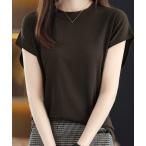 ニット セーター サマーニット レディース 半袖ニットソー レディース