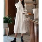 シャツワンピース 白シャツワンピース長袖 韓国ファッション