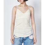 キャミソール HAKUJI Random rib bra camisole