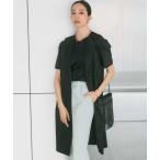 ベスト ジレ 「CLASSY.6月号掲載/洗える」リネンレーヨンストレッチ ジレ レディース