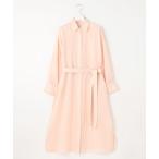 シャツワンピース 「洗える」テンセルリネンシャツワンピース