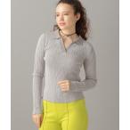 ニット セーター 「2024SS」襟付きリブニット レディース