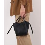 トートバッグ ソフトフェイクレザーパイピングハンドル２ＷＡＹミニトート レディース
