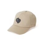 キャップ 帽子 BLACK HEART WAPPEN DAD CAP / ブラックハート ワッペン 6パネル キャップ メンズ