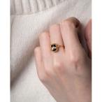 指輪 S925 PETIT STONE THIN RING -SMOKY QUARTZ-