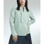 ブラウス シャツ ネックデザインブラウス｜ウォッシャブル/防シワ/オフィスカジュアル/秋服 レディース