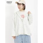 tシャツ 「PEANUTS×SamansaMos2」2WAYボーダーロンT レディース