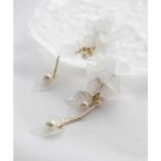 イヤリング フラワーリーフイヤリング レディース