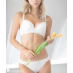 ブラジャー ショーツセット ノンワイヤーのコットンレースのブラ＆ショーツSET素肌を優しく包む配慮がいっぱい 「コットンドラジェ ペアブラジャー（ワイ