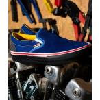 ショッピングVans スニーカー メンズ VANS ヴァンズ SKATE SLIP-ON スケートスリッポン VN0A5FCABLU PADIN MUSA BLUE