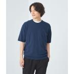 ショッピングニット ニット メンズ ミジンツイル クルーネック 半袖ニット Tシャツ