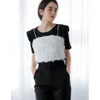 キャミソール 「2025SS COLLECTION」「MEISM by Re_EDIT」フラワーチュールベアキャミビスチェ