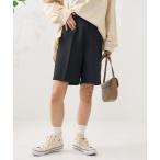 パンツ リネンタッチ ショートパンツ レディース