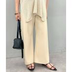 パンツ ダブルクロスワイドパンツ レディース