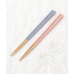 ショッピング箸置き カトラリー ペア箸＆箸置きセット 咲