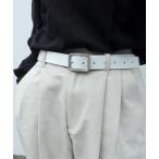  ремень [ телячья кожа ][ длина CUT возможно ] квадратное серебряный пряжка futoshi ширина кожаный ремень женский мужской 