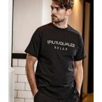 tシャツ 1PIU1UGUALE3 RELAX(ウノピゥウノウグァーレトレ リラックス)ビーズロゴ半袖Tシャツ メンズ レディース