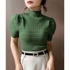 ニット セーター サマーニット レディーストップス薄手半袖 レディース