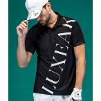 ポロシャツ LUXEAKMPLUS(リュクスエイケイエムプラス)ゴルフ ブランドロゴ 半袖ポロシャツ メンズ レディース