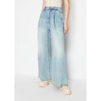 ジーンズ デニム デニムパンツ 「A|X アルマーニ エクスチェンジ」ライトブルーウォッシュ デニムパンツ_J33 SUPER WIDE LEG レデ