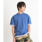 tシャツ ワンポイントロゴ裾レイヤード半袖Tシャツ キッズ 子供服 男の子