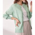 カーディガン 「羽織りに/接触冷感/冷房/オフィスカジュアル/金釦/サマーカーデ」UNDOVE/ヒンヤリ冷感！レギュラーカーディガン レディース