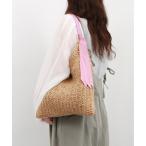 かごバッグ カゴバッグ カシュカシュ cachecache / 下がりグログラン柄編みトートバッグ