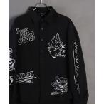 ショッピングhardy メンズ シャツ ブラウス EdHardy 長袖 プリントシャツ