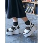 サンダル Mafmof(マフモフ)11cmヒール厚底プラットフォームサンダル レディース