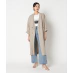 アウター レディース DUNGAREES LINEN LONG COAT