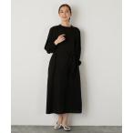 ワンピース コットンリネンリボン付きワンピース