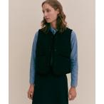 ベスト ジレ Gauze Leaf Cropped Thornham Womens / ガーゼ リーフ クロップド ソーンハム ウィメンズ レディース