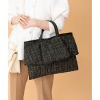 ショッピングトートバッグ レディース トートバッグ フリルツイード トートバッグ レディース