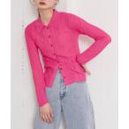 カーディガン ランダムリブニットカーディガン レディース