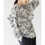 ブラウス シャツ フリルケープ アンティークブラウス レディース