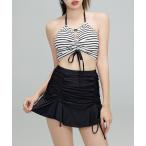  купальный костюм женский купальный костюм окантовка рисунок топ на бретелях лента бикини +pe слива юбка 3 позиций комплект женский 