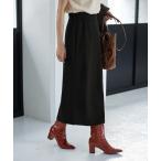 スカート 表面リブストレッチペンシルスカート