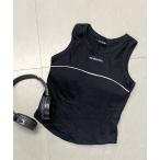 ショッピングタンクトップ レディース タンクトップ ノースリーブ パイピングロゴタンクトップ レディース