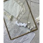 ネックレス ランタナのクリアネックレス レディース