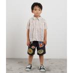 tシャツ サッカーギンガムチェックシャツ キッズ 子供服 男の子