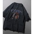ショッピングhardy tシャツ Tシャツ Ed Hardy/エド・ハーディー ピグメント加工 ヴィンテージライク ロックプリント 半袖Tシャツ