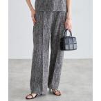 パンツ 「セットアップ可能」ツイードワイドパンツ レディース