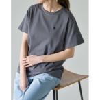 tシャツ Tシャツ 「2024SS COLLECTION」「接触冷感」ハートワンポイント刺繍Tシャツ レディース