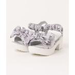 サンダル （ALGY） ロコデザインリボン ボリュームサンダル キッズ 子供 女の子